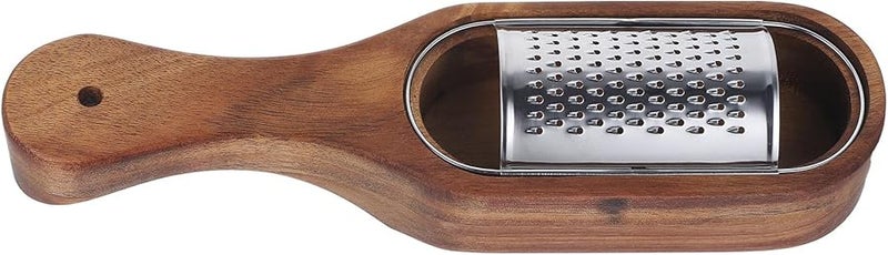 Stainless Steel Cheese Grater With Wooden Handle Multipurpose Kitchen Food Shredder - Image 1